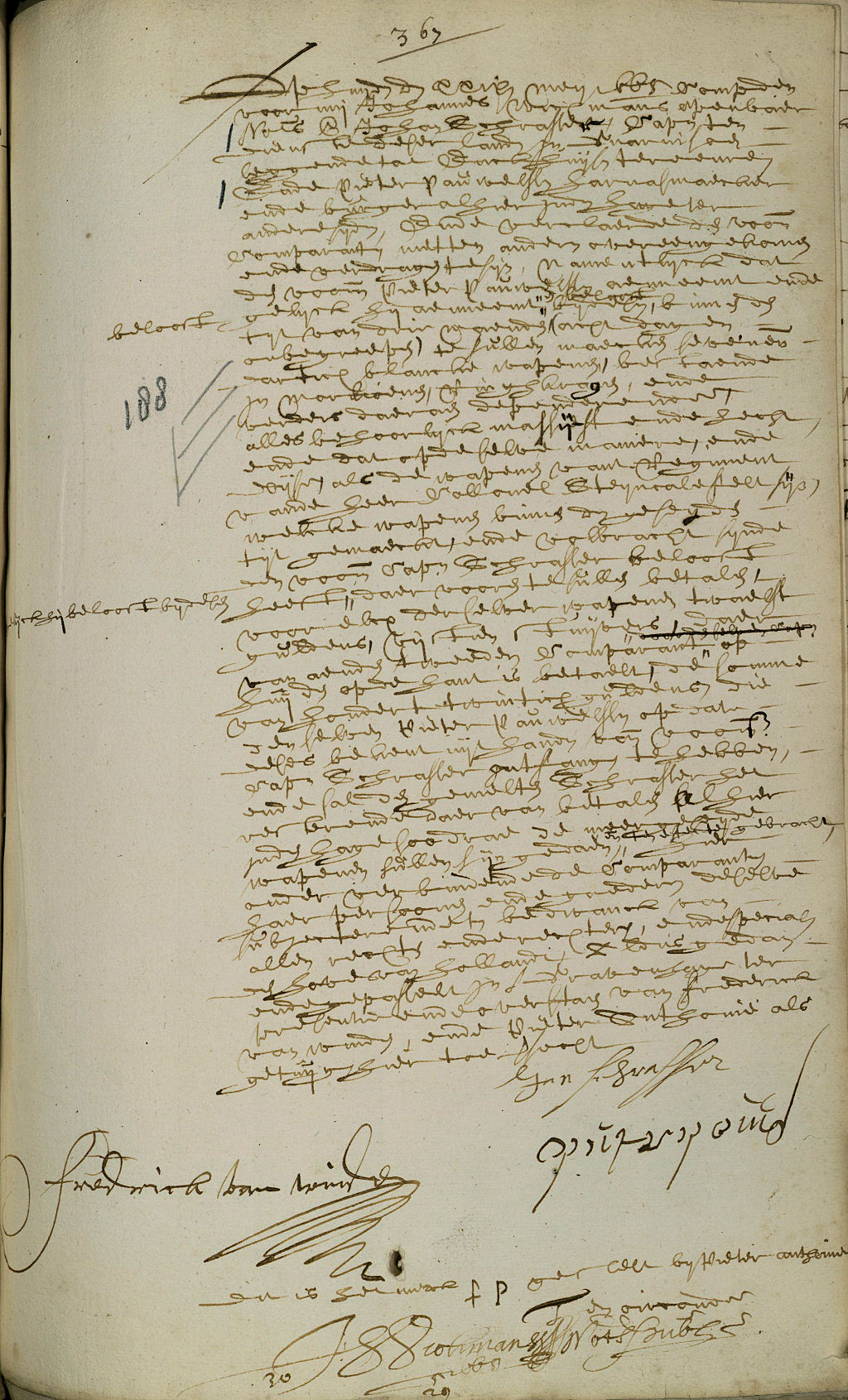 Contract 29-5-1665 betreffende een order van het Staatse leger aan Pieter Pouwelsz voor het leveren van "seven ende dartich blancke wapenen."