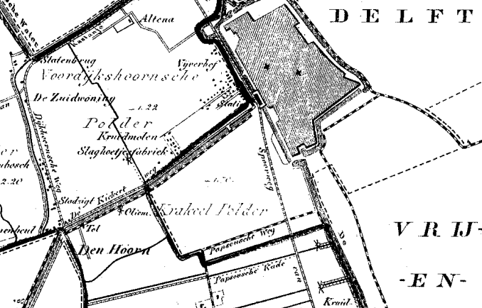 Kaart Hof van Delft